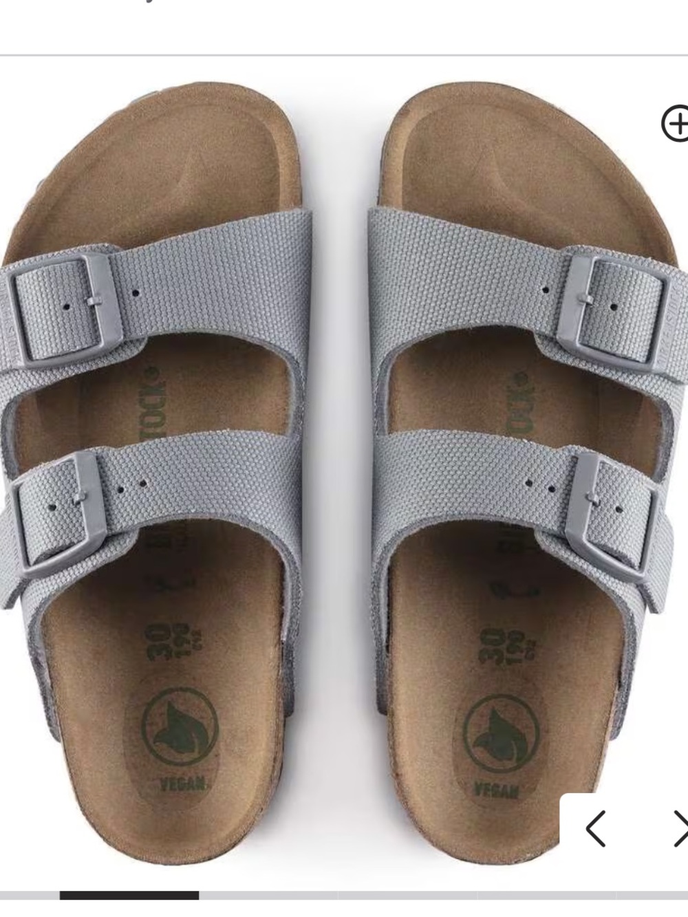 Birkenstock’s Arizona Jean Company Gray Double-Strap Sandals